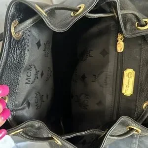 MGM | Bags | Mgm 0 Authentic Black Leather Backpack | Poshmark display picture 1